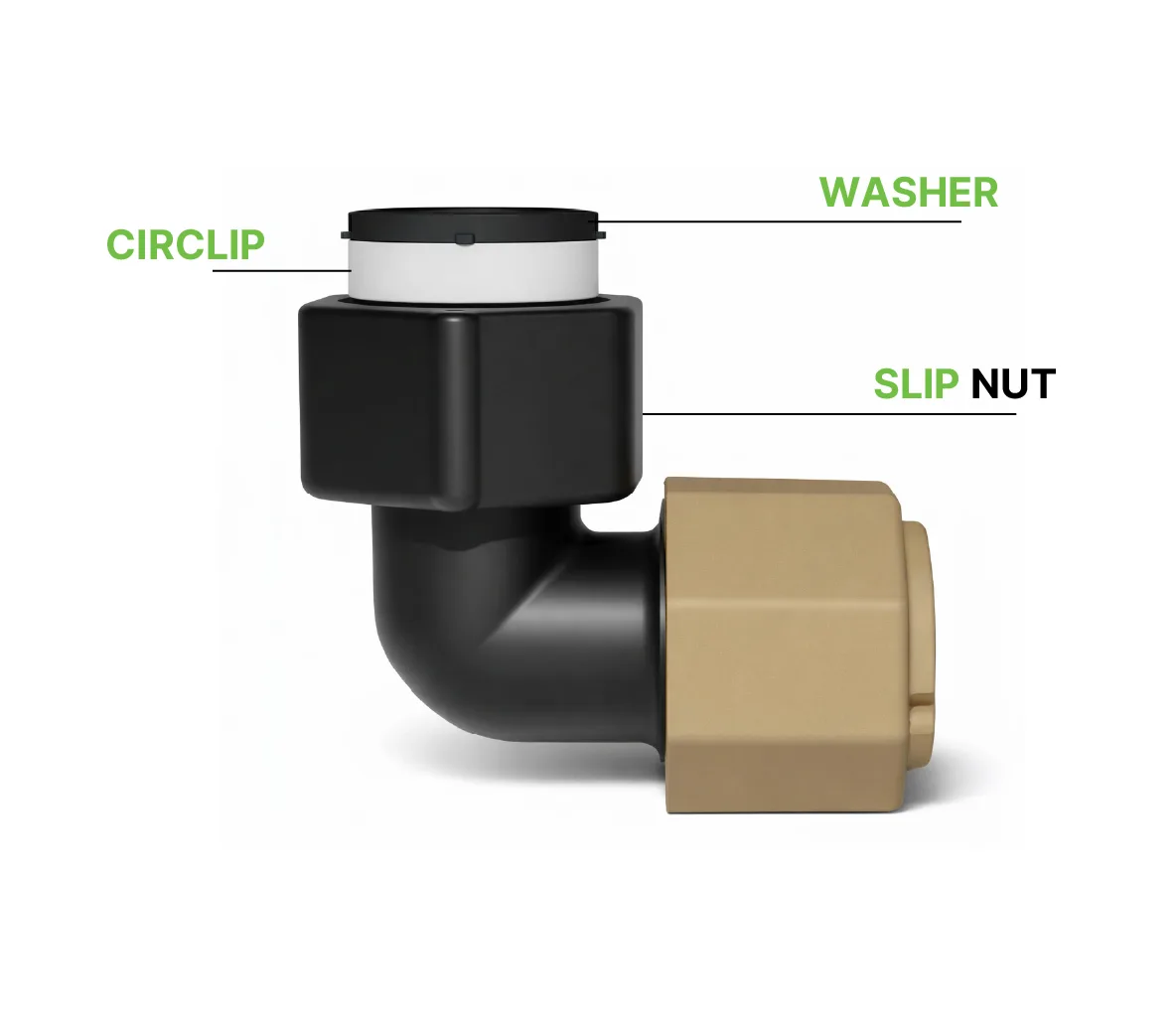 EasyTail Engineering - Showing Circlip, Washer, and Slip Nut components